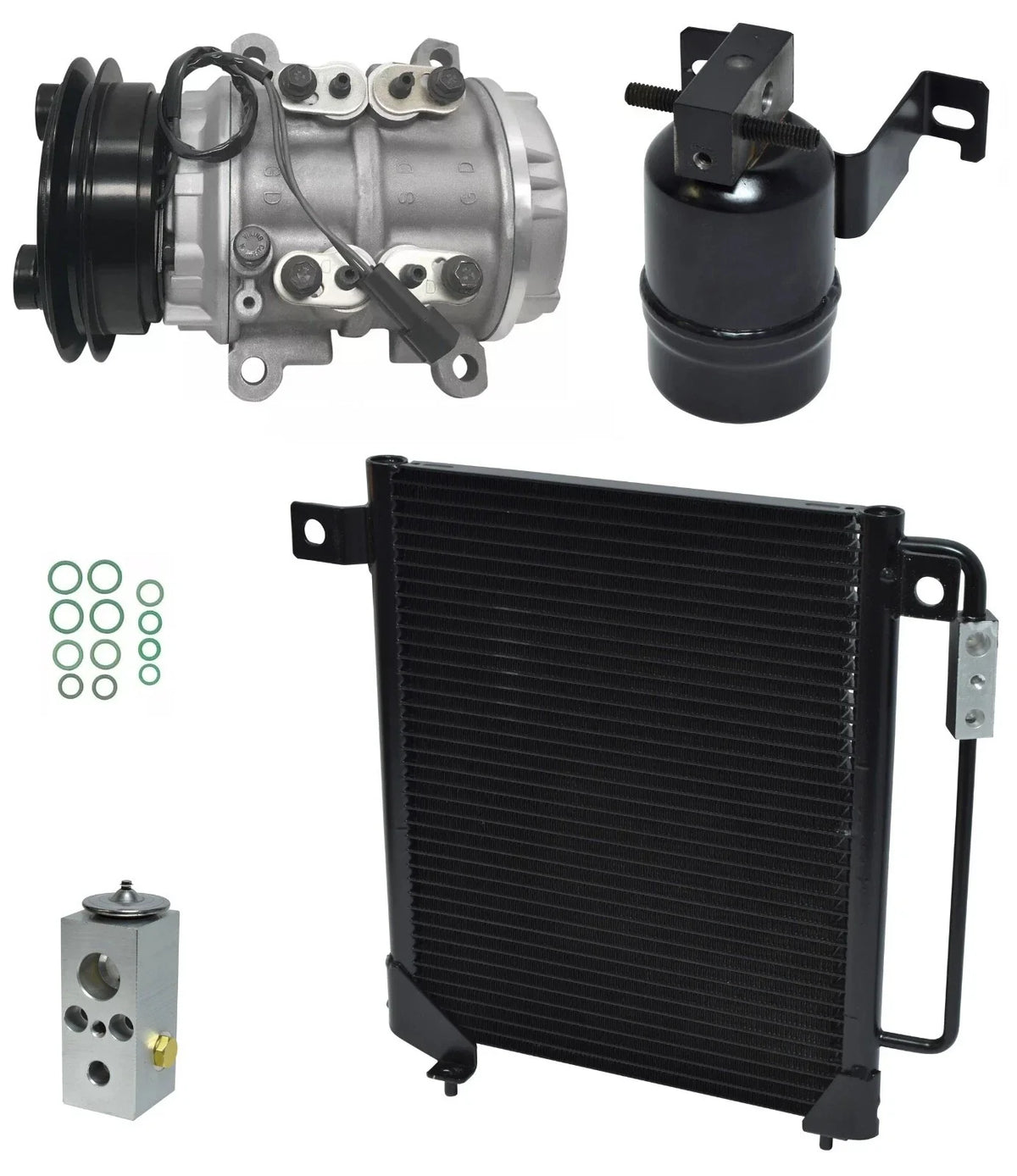 AC Compressor Kit with Condenser for Plymouth Voyager 2.5L (1990–1990)