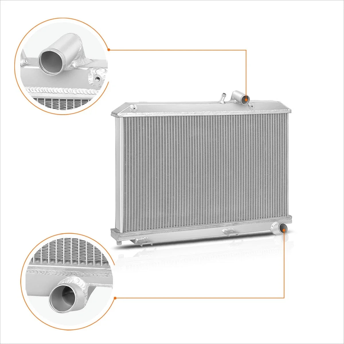 2-Row Aluminum Core Radiator for Mazda RX-8 (2004–2011) 13B-MSP SE3P