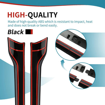 Side Skirts Extension Rocker Panel for Tesla Model 3 (2017–2023) Glossy Black