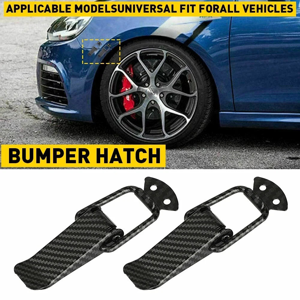 2X Quick Release Bumper Fasteners for Car Auto Hatch (Black)