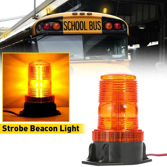 30LED Amber Rotating Strobe Light for Emergency Warning 12V-24V