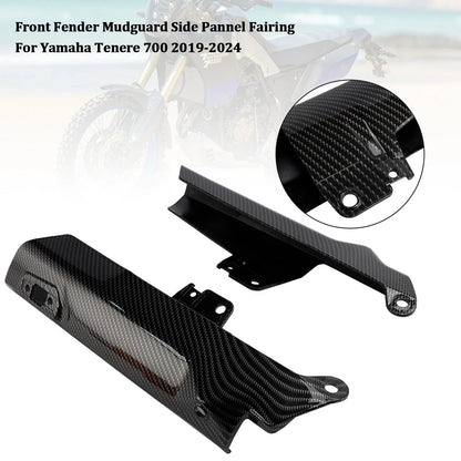 Carbon Front Side Panel Fender Protector for Yamaha Tenere 700 (2019–2024)