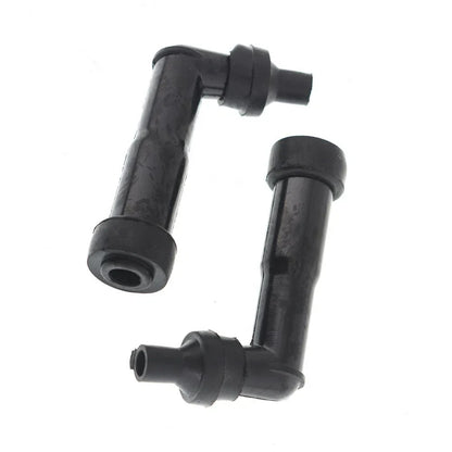 Set of 2 Spark Plug Boot Caps Resistor XB05F for ATV Motorcycle (Year Range)