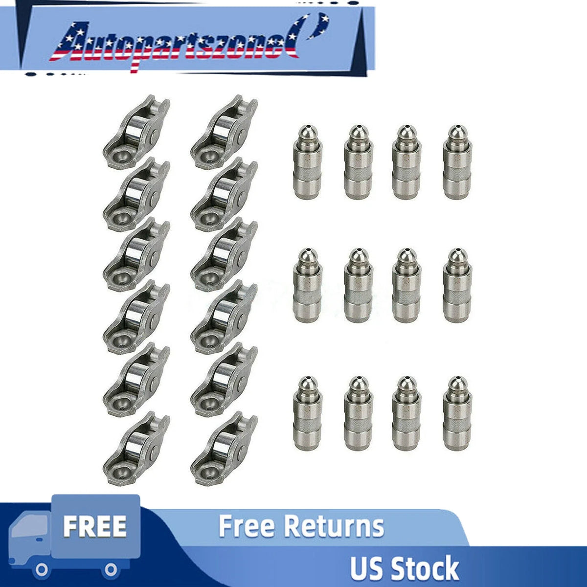 Set of 12 Rocker Arms and Lifters for Jeep Dodge Chrysler Ram 3.6L 2011-2019