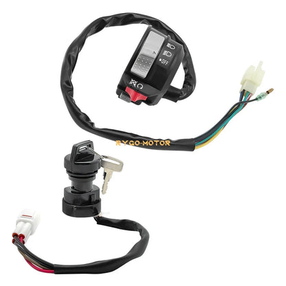 Ignition Key & Start Stop Headlight Switch for Yamaha Warrior 350 (1987-2004)