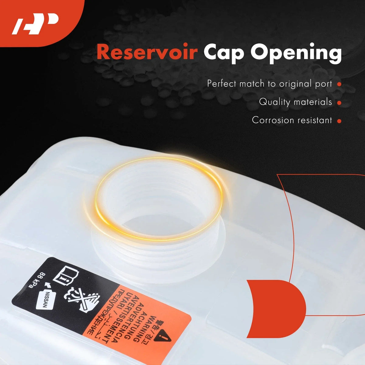 Engine Coolant Reservoir and Cap for 2020-2024 Nissan Sentra