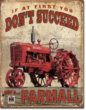 Vintage Replica Tin Metal Sign for Farmall (1742)