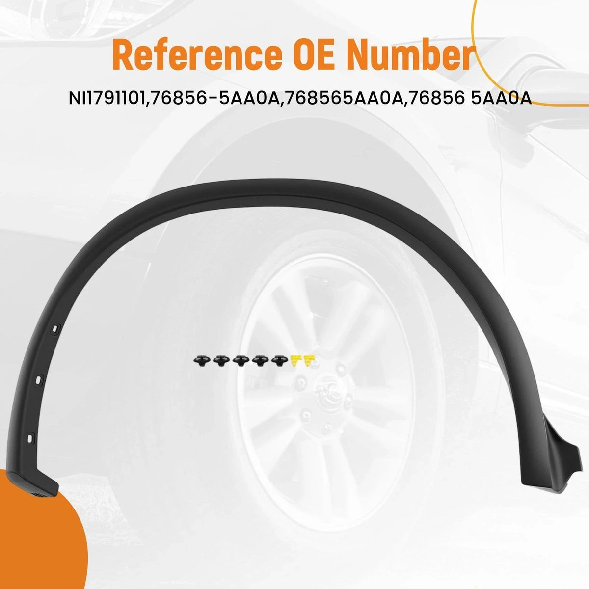 Fender Molding Rear Passenger for Nissan Murano (2015–2024)