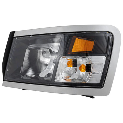 Halogen Headlight for Dodge Dakota (2008–2010) Left Black Interior w/ Bulb