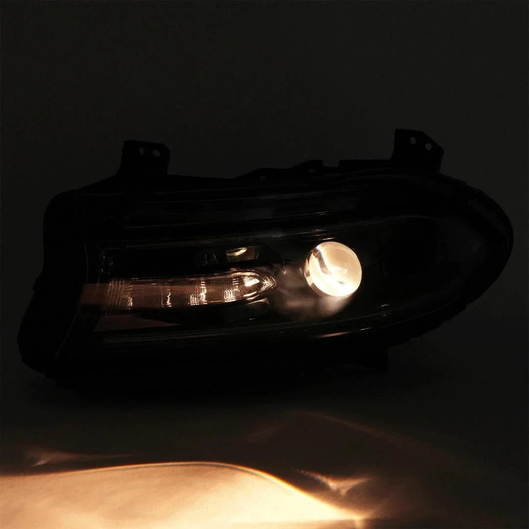 HECASA Halogen LED DRL Projector Headlights for Dodge Charger (2015–2022)
