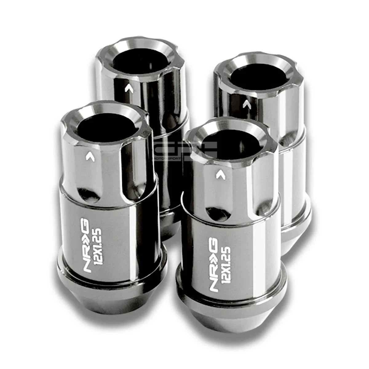 Set of 4 Chrome Lug Nut Locks for Subaru Impreza/Nissan 240SX (M12X1.25, 1.75")