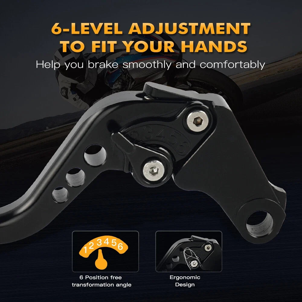 Short Brake Clutch Levers for Honda CBR600RR (2003–2006), CBR954RR (2002–2003)