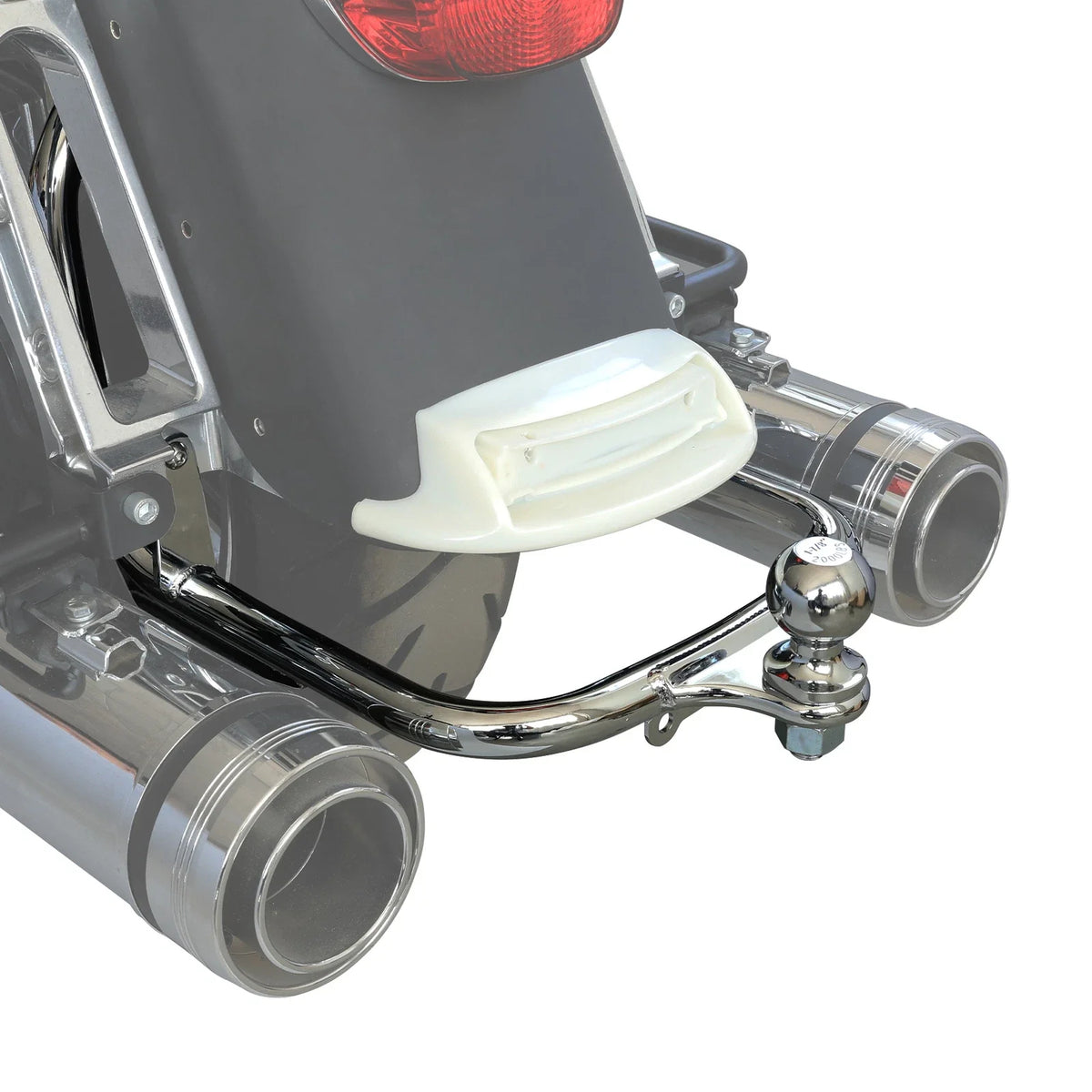 Trailer Tow Hitch Receiver for Harley Electra Glide (Chrome/Black)
