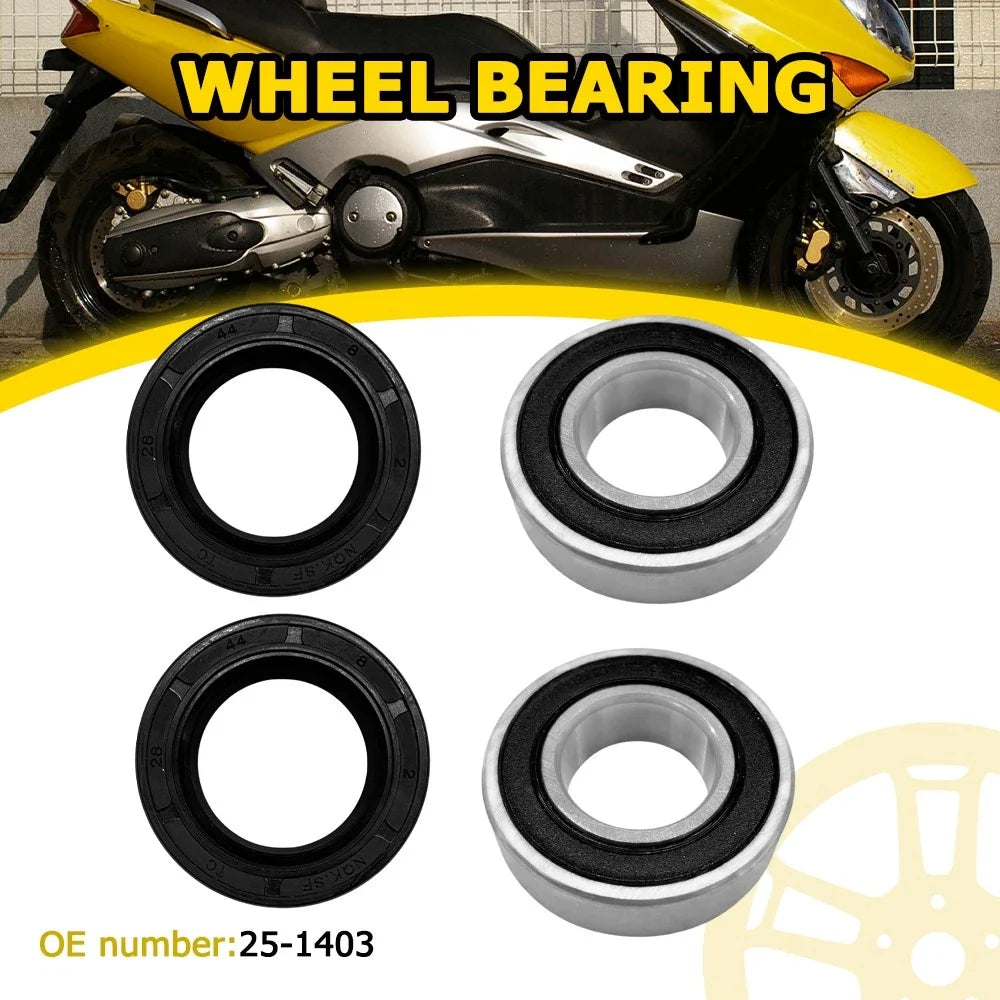 Front Wheel Bearing Seal Kit 25-1403 EPY for Kawasaki UTV Mule 520 2000-2001
