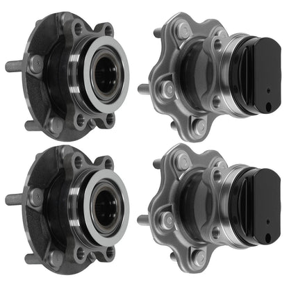 Front and Rear Wheel Hub Bearing Assembly for Nissan Rogue 2008-2013 513298