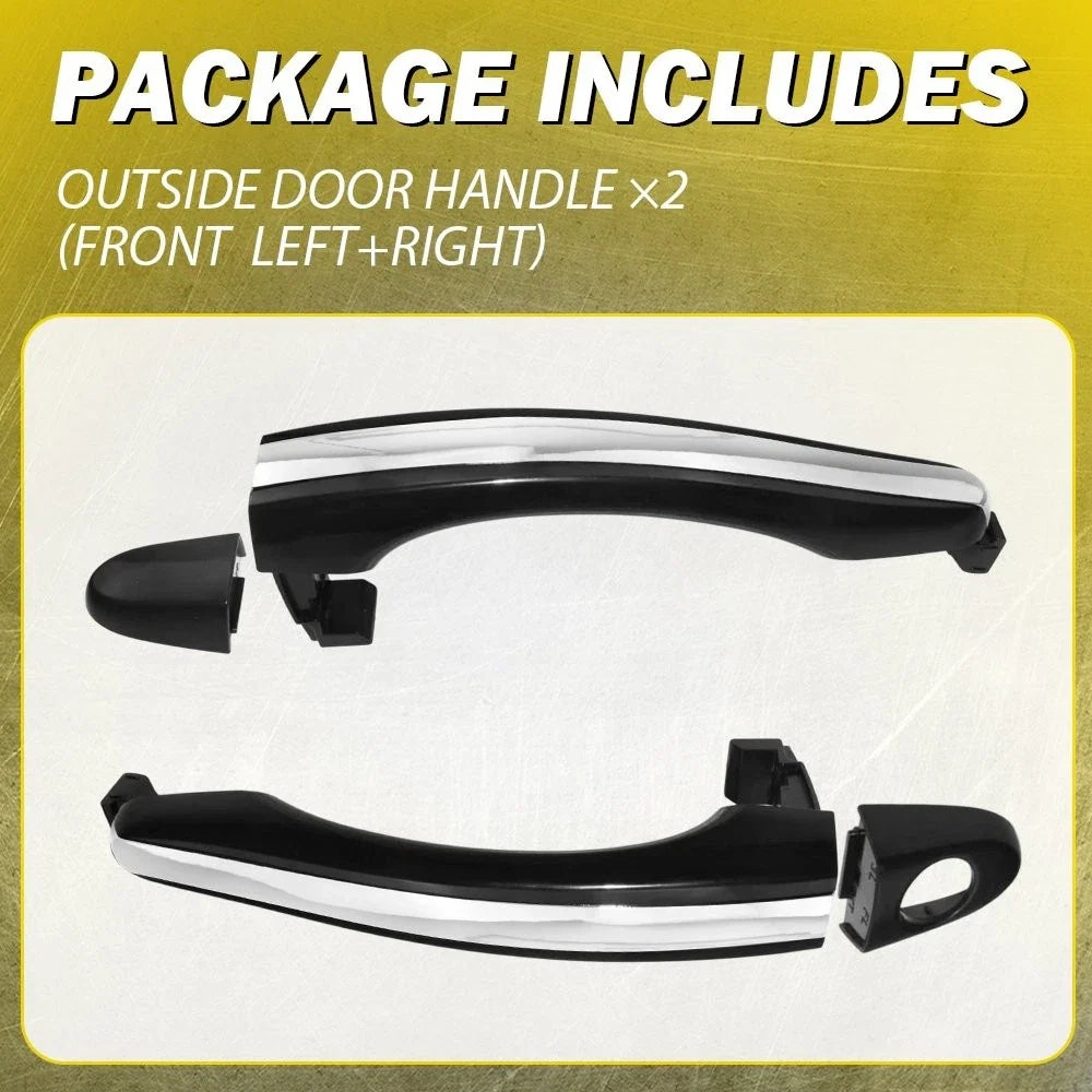 2X Outside Door Handles for Hyundai Azera (2006–2011) Chrome EXV