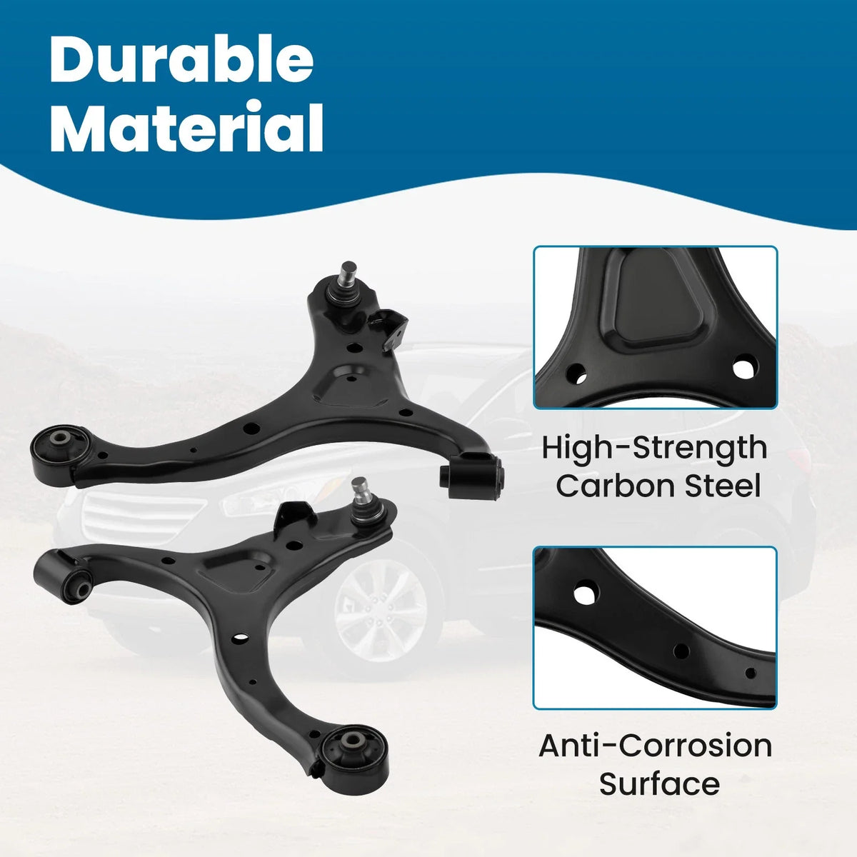 Front Control Arms w/Ball Joints for Kia Sorento 2009-2012