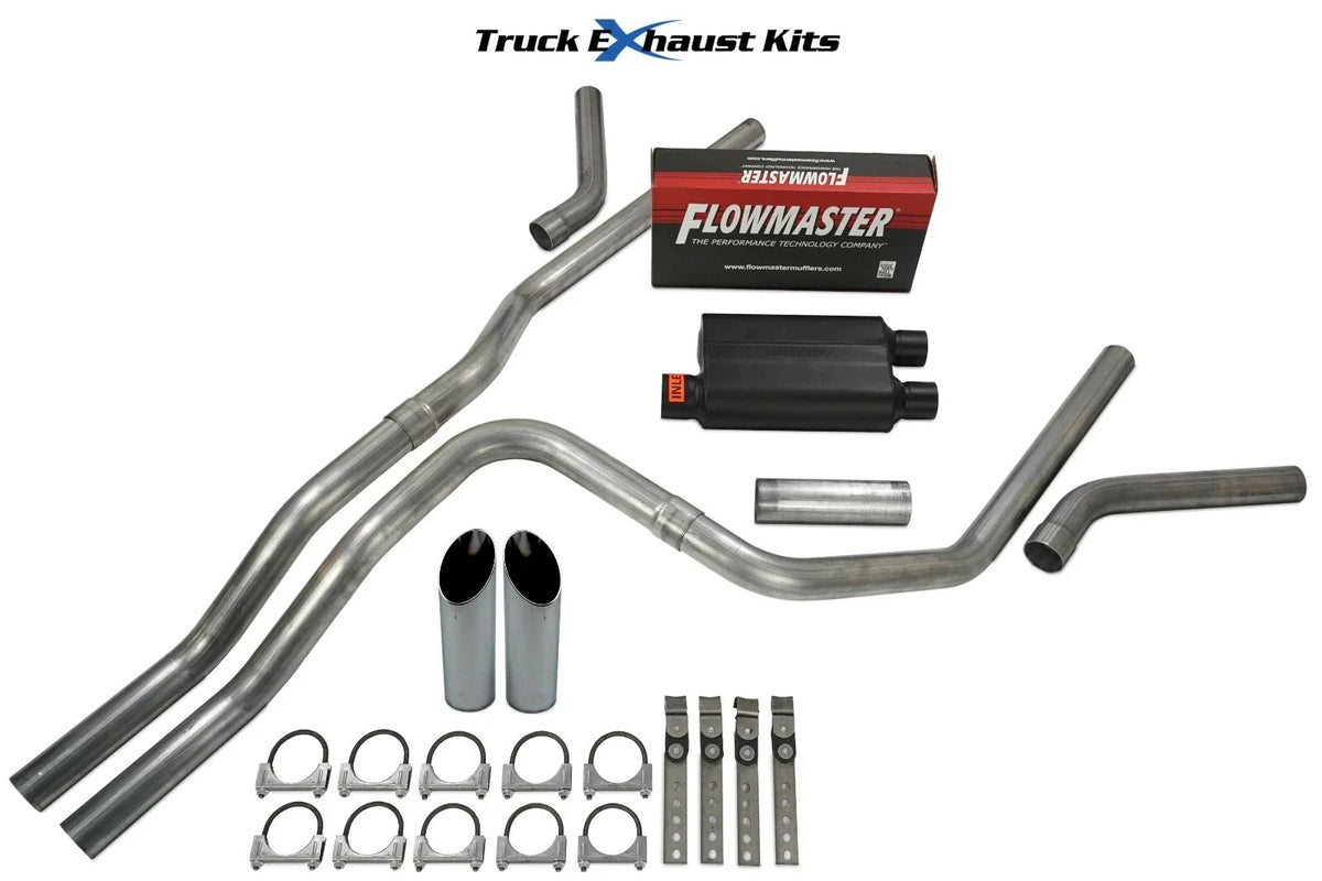 Dual Exhaust Kit for Chevy Tahoe (2007–2014) - 2.5" C Exit, Flowmaster Super 40