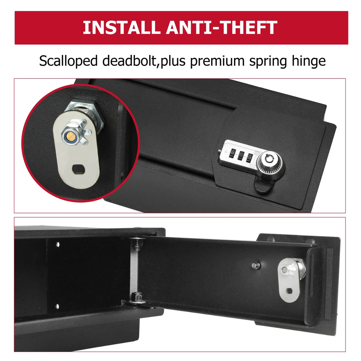 Console Safe Vault with 3-Digit Lock for F150/Raptor (2009-2014)