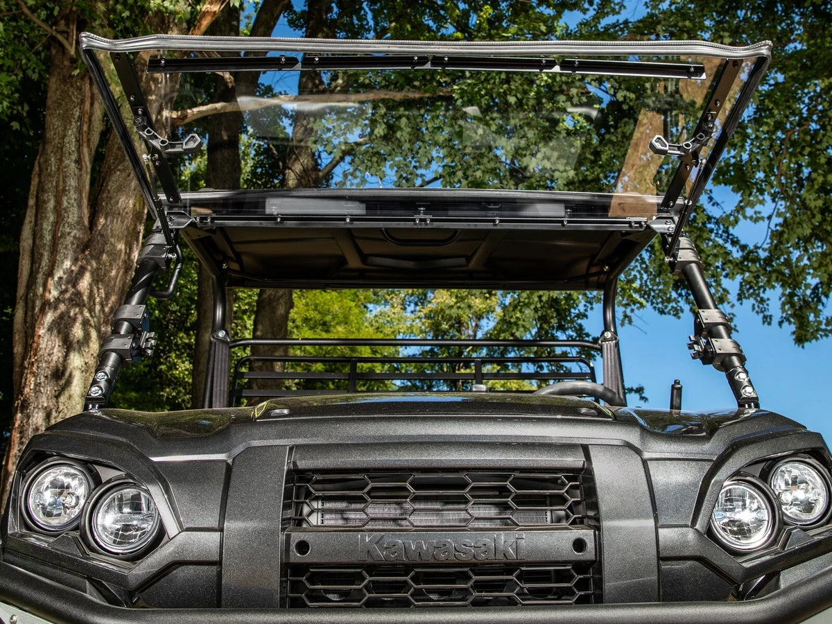 Scratch Resistant Flip Windshield for Kawasaki Mule Pro FXR (2018–2023)