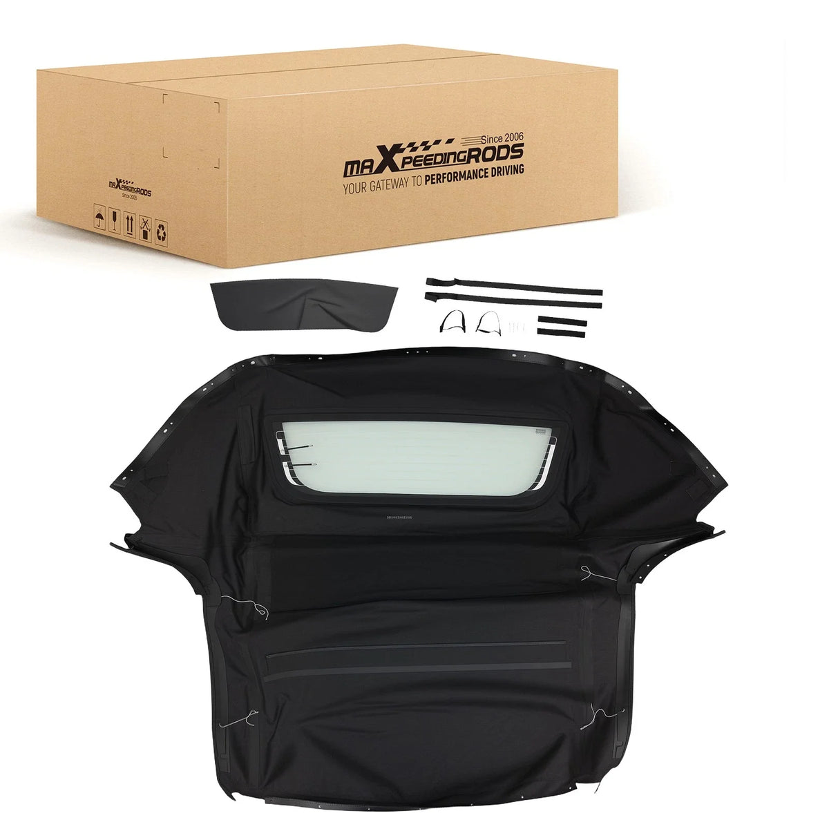 Glass Window Convertible Top Assembly for Honda S2000 (1999-2009)