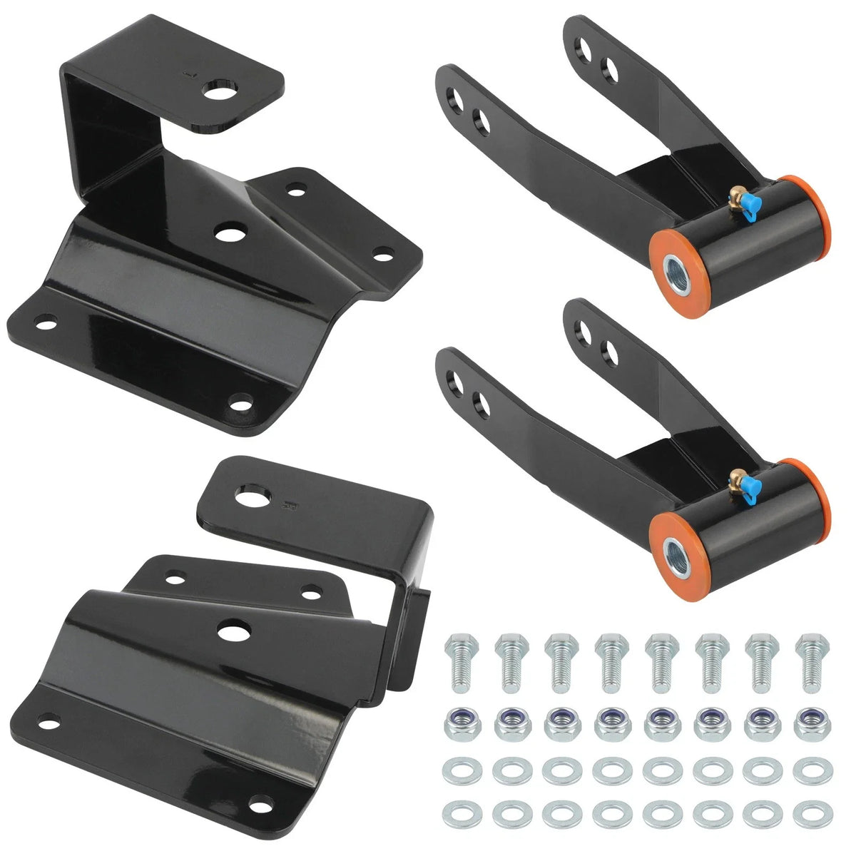 4 Inch Drop Kit Shackles Hangers for Chevy Silverado GMC Sierra 1500 (1999–2006)
