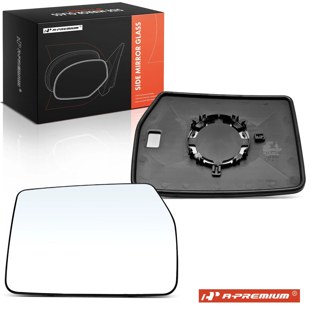 Passenger Manual Mirror Glass for Ford F-150 (2004–2010)
