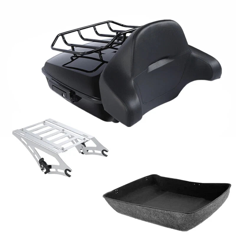 Backrest Rack Mount for Touring Trunk on Harley 2014-2026