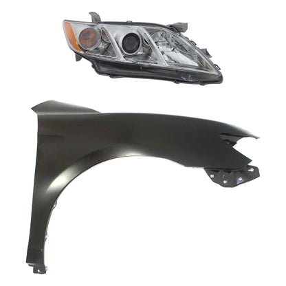 Passenger Right Side Headlight for Toyota Camry (2007–2009)