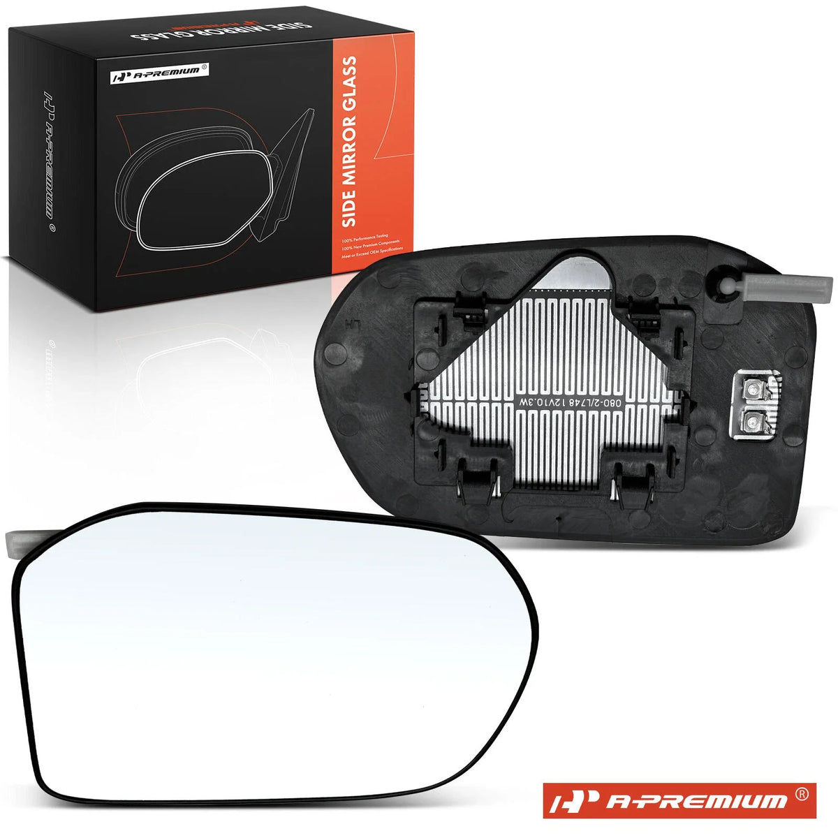 Heated Driver Power Mirror Glass for Honda Civic (2009–2011)