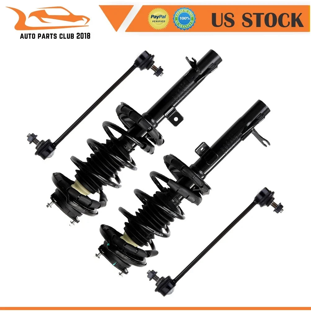 Front Struts Assembly with Sway Bar End Link for 2000-2005 Ford Focus