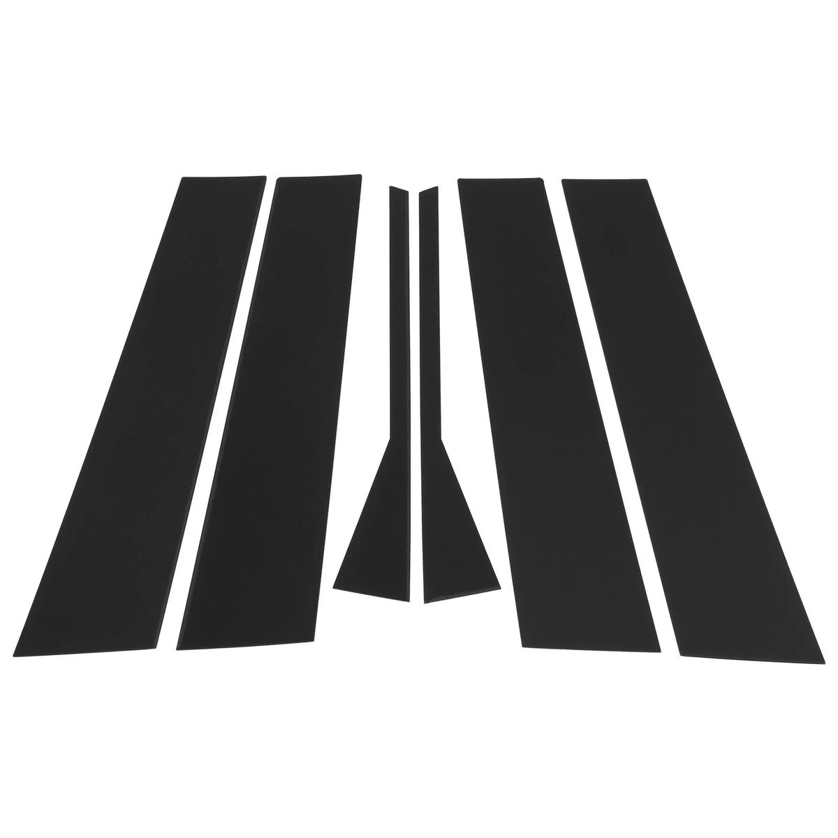 6 Pcs Door Pillar Window Trim for Audi Q2L (2018–2021) Black