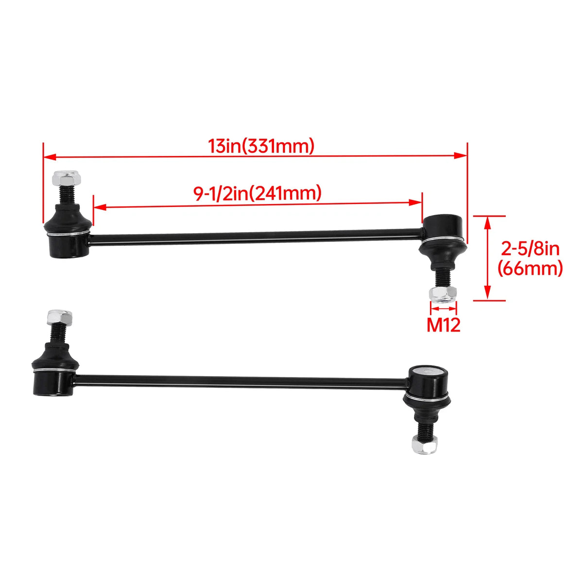 2Pcs Front Stabilizer Sway Bar End Links for Chevy Equinox/GMC Terrain (2008–2017)