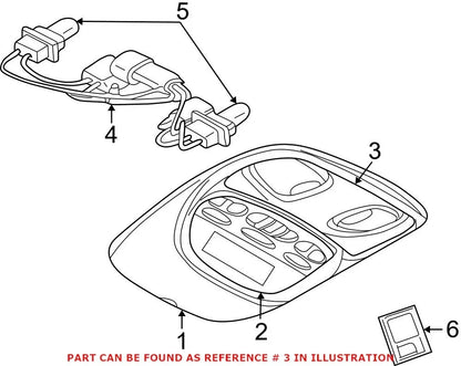 Genuine OEM Dome Light for Dodge Ram 3500 (2010–2018) 5JG58BD1AD