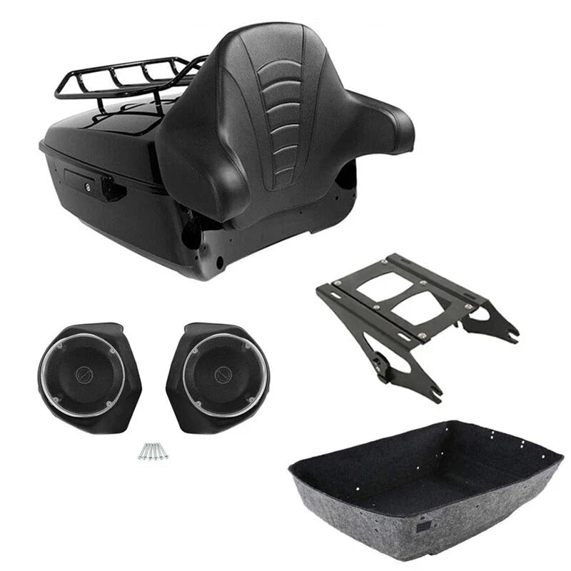 Trunk Rack Backrest Speakers for Harley (2014-2023) Touring