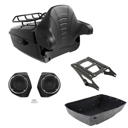 Trunk Rack Backrest Speakers for Harley (2014-2023) Touring