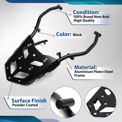 Tail Rear Luggage Rack Cargo Carrier for Yamaha Tenere 700 (2019–2023)