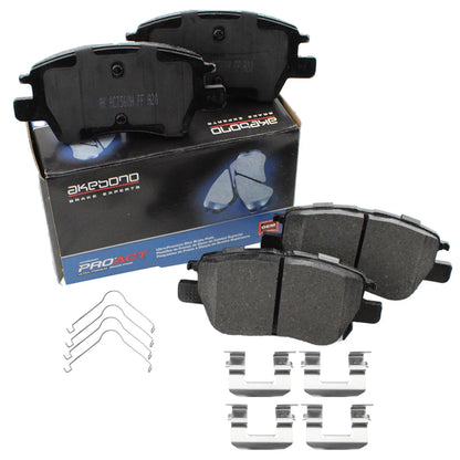 4-Piece Front Ceramic Brake Pads for 2017-2022 Chevy Bolt EV