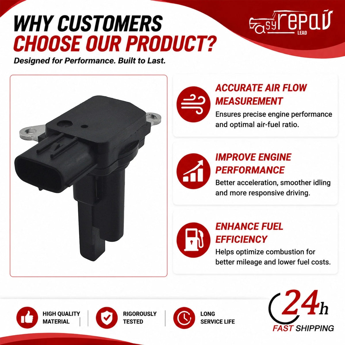 Mass Air Flow Sensor for IS300 CT200h 2011-2015