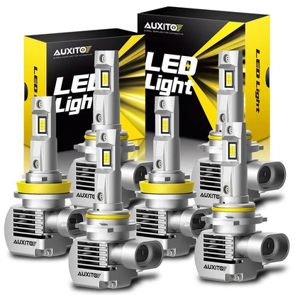LED Headlight Bulbs 9005 & 9006 by AUXITO for Toyota Hilux N70