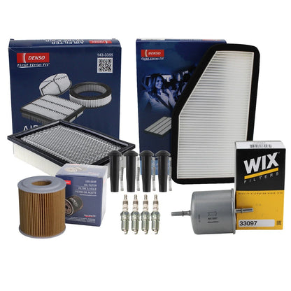NGK Spark Plug Set & Denso Tune Up Kit for Ford Escape 2001-2007