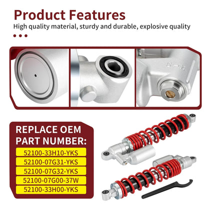 Adjustable Tool & 2pcs Front Shocks for Suzuki Z400 Quadsport 2003-2014