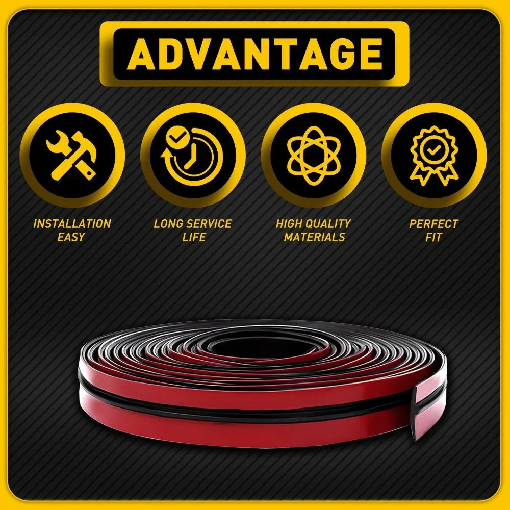 Rubber Molding Seal Trim - T-shape for SUV Windscreen & Sunroof (Universal)
