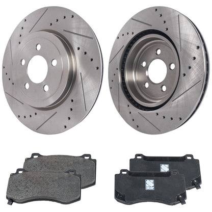 Brake Pad and Disc Set for Dodge Challenger, Charger 2018-2019