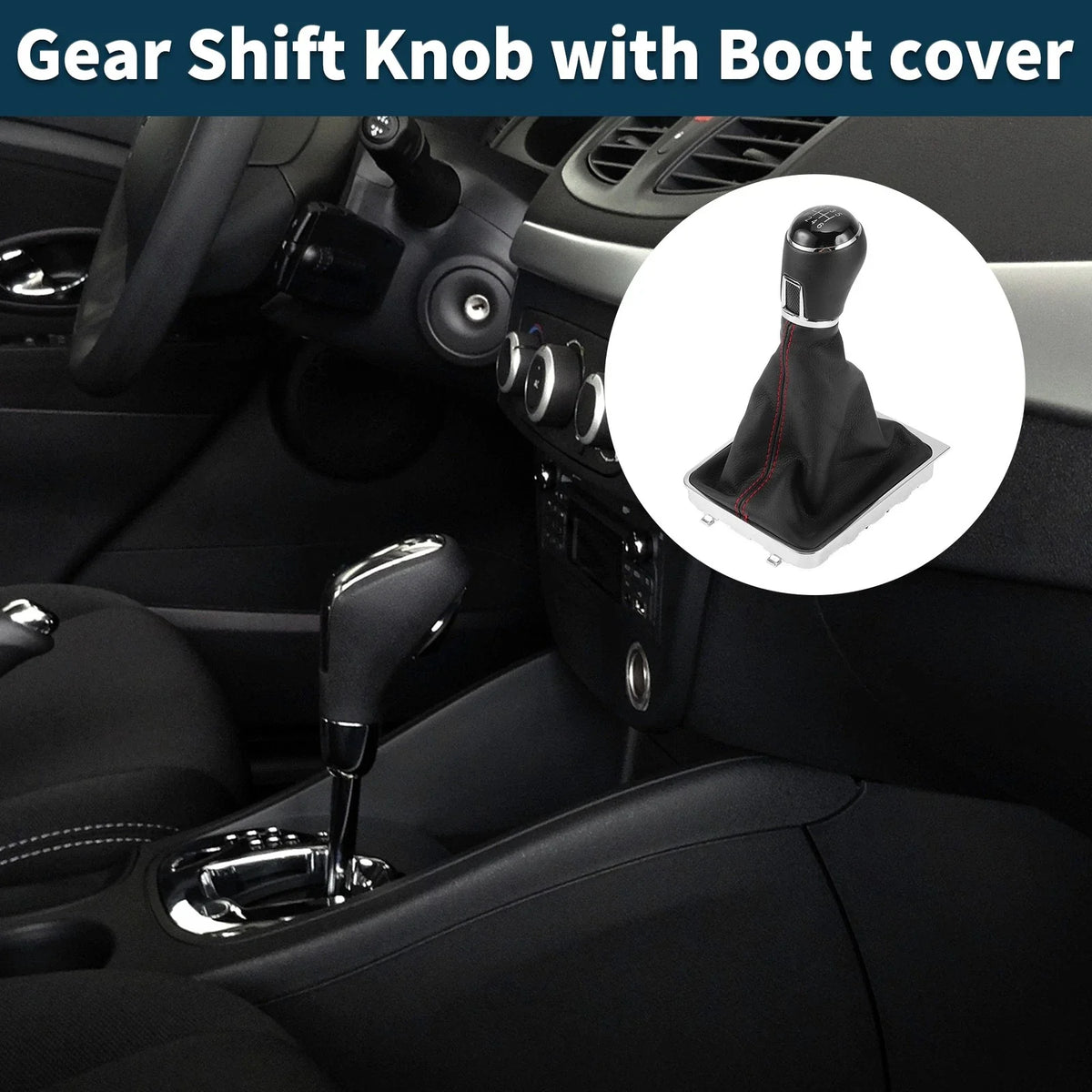 6 Speed Gear Shift Knob with Cover for Volkswagen Passat (2005–2011)