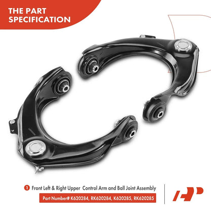 12-Piece Front Control Arm Tie Rod Ends for Honda Accord (1998–2002)