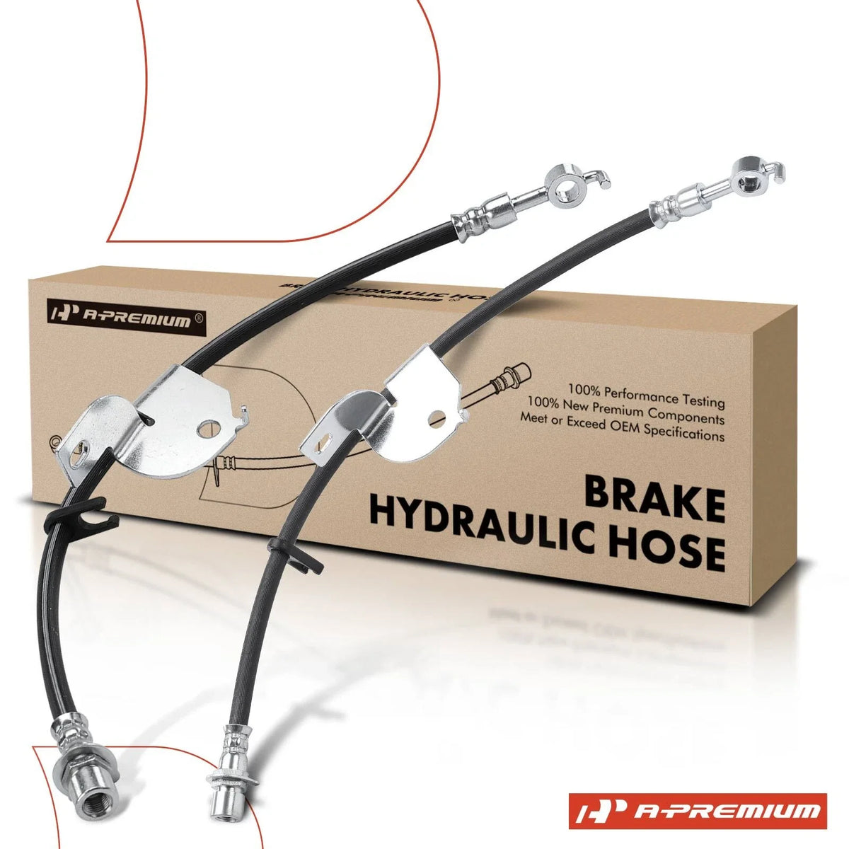 2X Brake Hydraulic Hose for Ford F-150 (2012–2014)