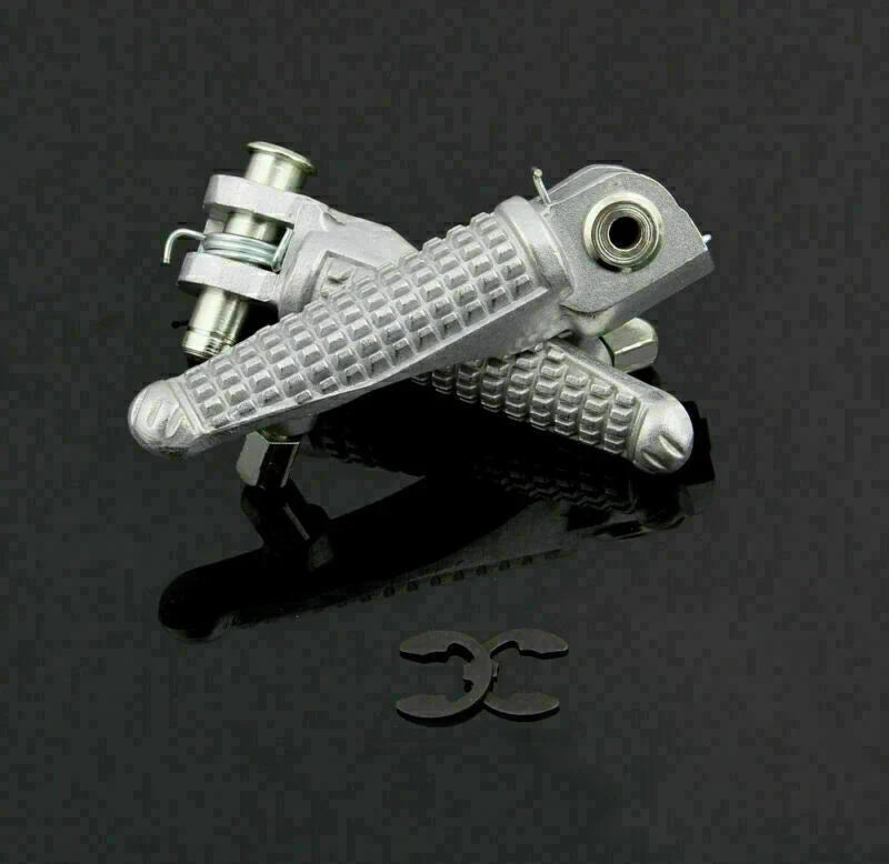 Front Bracket Footrest Footpeg Set for Kawasaki ZX6R ZX10R (2003–2012)