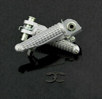 Front Bracket Footrest Footpeg Set for Kawasaki ZX6R ZX10R (2003–2012)