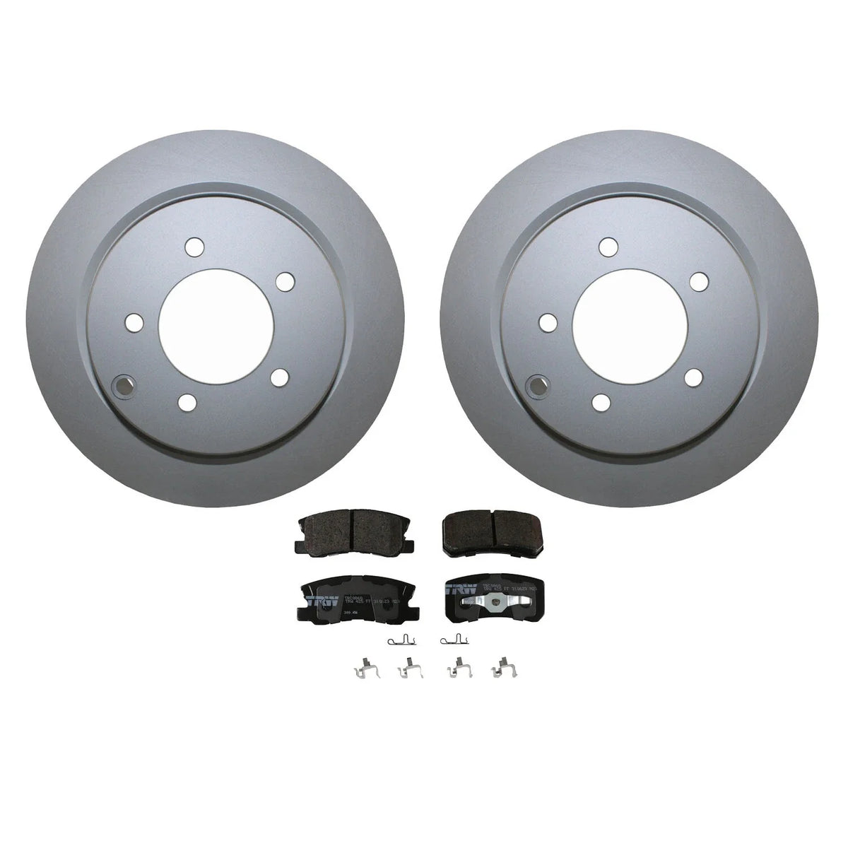 Rear Brake Kit with TRW Pads & 302mm Rotors for Chrysler Dodge Jeep